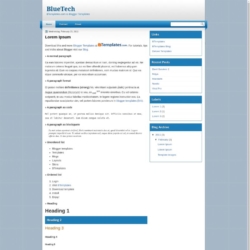 BlueTech Blogger Template