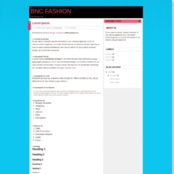 BNC Fashion Blogger Template