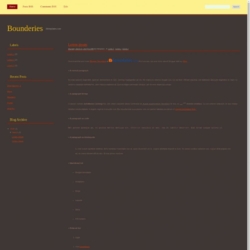 Bounderies Blogger Template