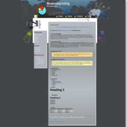 Brainstorming Blogger Template