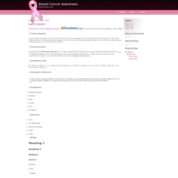 Breast Cancer Awareness Blogger Template