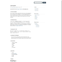 Brilliance Blogger Template