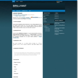 Brillyant Blogger Template