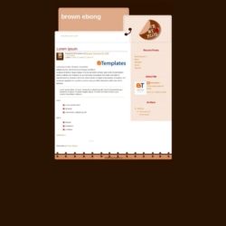 Brown Ebong Blogger Template