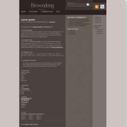 Browndong Blogger Template