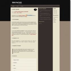 Brownie Blogger Template