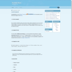 Bubble Blue Blogger Template