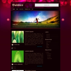 Bubbles Blogger Template