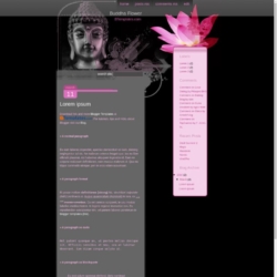 Buddha Flower Blogger Template