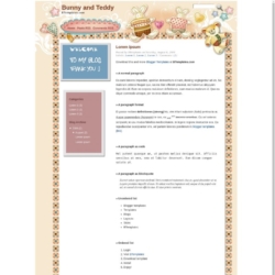 Bunny and Teddy Blogger Template