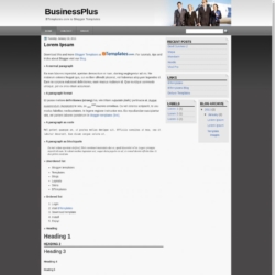 BusinessPlus Blogger Template