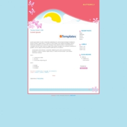 Butterfly Blogger Template