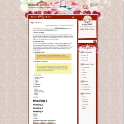 Butterfly Lovers Blogger Template