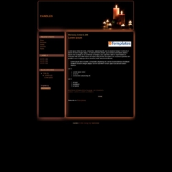 Candles Blogger Template