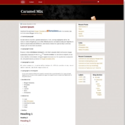 Caramel Mix Blogger Template