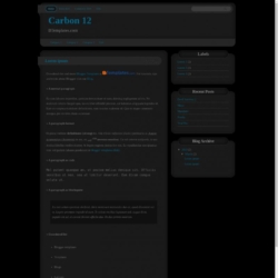 Carbon 12 Blogger Template