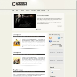 Cassius Blogger Template