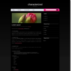 Characterized Blogger Template