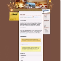 Charming Hotel Blogger Template