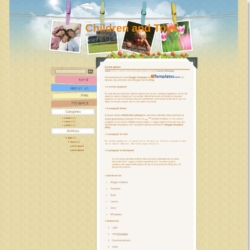 Children and Toys Blogger Template