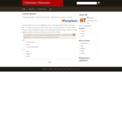 Chokolatoz Blogger Template