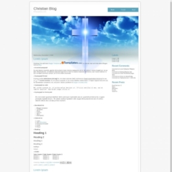 Christian Blog Blogger Template