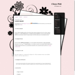 Classy Pink Blogger Template