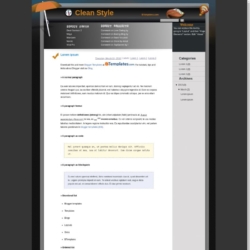 Clean Style Orange Black Blogger Template