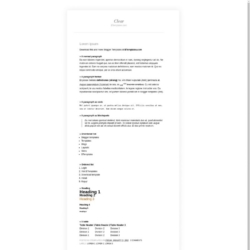 Clear Blogger Template
