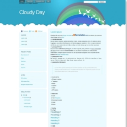 Cloudy Day Blogger Template