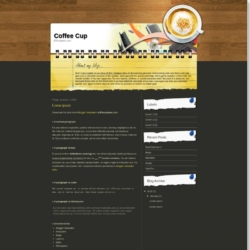 Coffee Cup Blogger Template