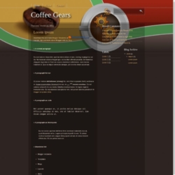 Coffee Gears Blogger Template
