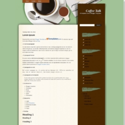 Coffee Talk Blogger Template