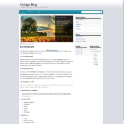 Collage Blog Blogger Template