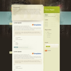 Color Paper Blogger Template