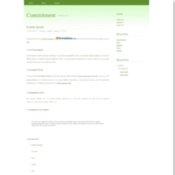 Commitment Blogger Template