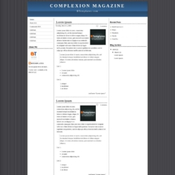 Complexion Magazine Blogger Template