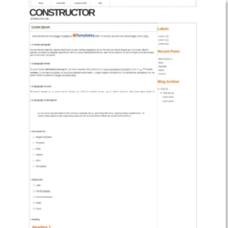 Constructor Blogger Template