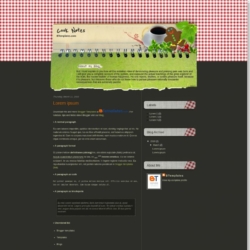 Cook Notes Blogger Template