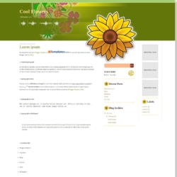 Cool Flowers Blogger Template