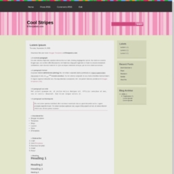 Cool Stripes Blogger Template