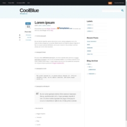 CoolBlue Blogger Template