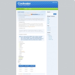 Coolwater Blogger Template
