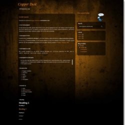 Copper Dust Blogger Template