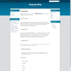 Corporate Blog Blogger Template