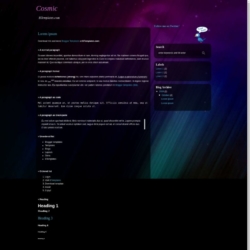 Cosmic Blogger Template