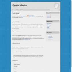 Cosmic Mission Blogger Template