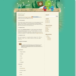 Crazy Monsters Blogger Template