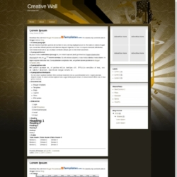 Creative Wall Blogger Template