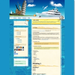 Cruises Blogger Template